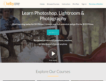 Tablet Screenshot of kelbyone.com